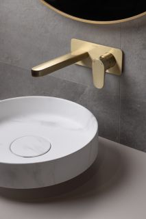 Раковина накладная Armadi Art Sole Corian 801-CLCT 40 см Calacatta